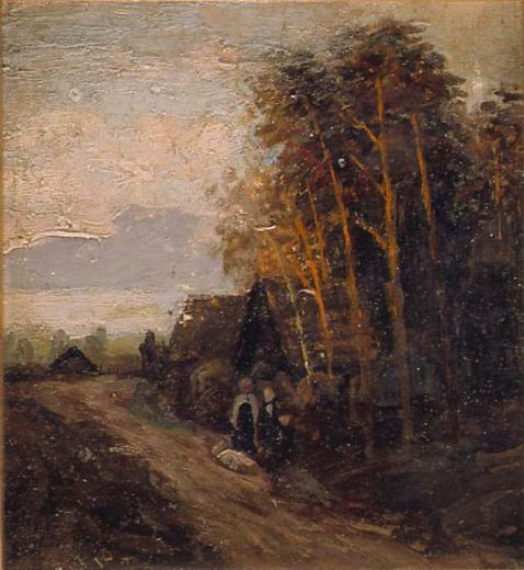 Landschaft des Urals. Der Pfad im Wald von Apollinary Mikhailovich Vasnetsov, 1890.